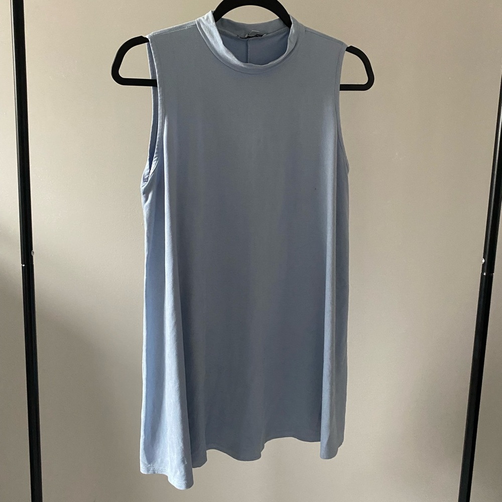 Blue mini dress